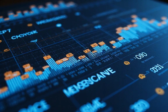 Gráfico de análisis de datos con iconos de cookies