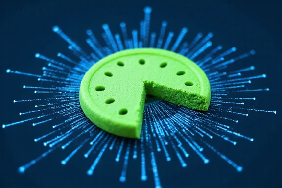 Ilustración de una galleta de internet