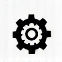 Icono de un engranaje que representa eficacia y funcionamiento