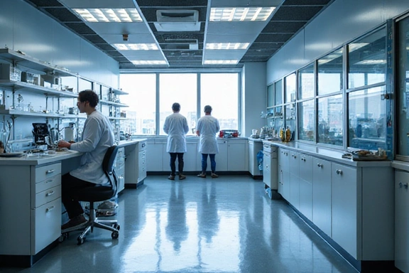 Laboratorio moderno con equipos de alta tecnología